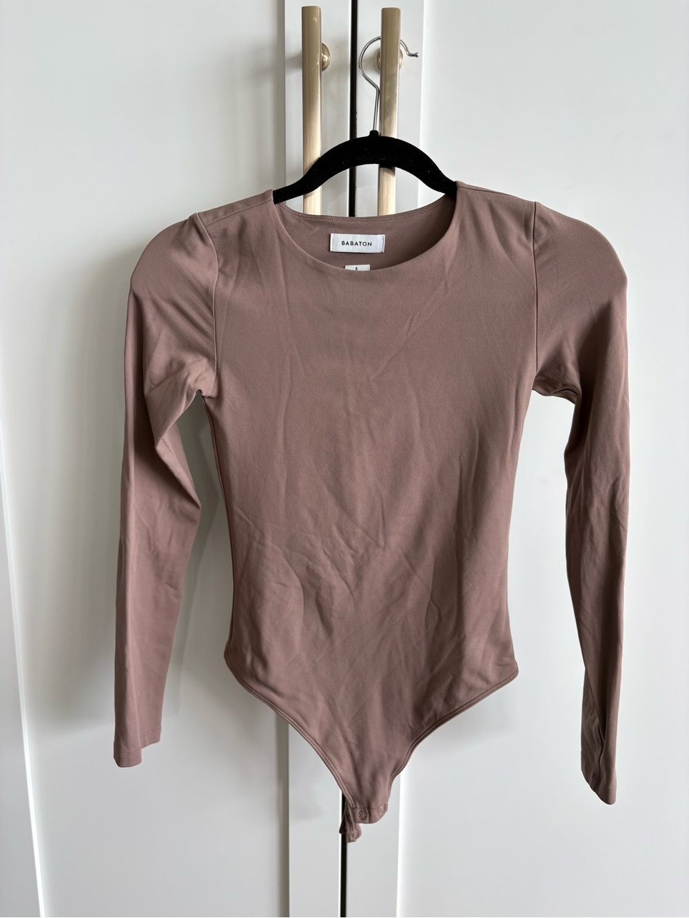 Babaton brown Long-Sleeve Bodysuit